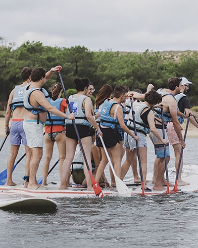 Team building paddle géant